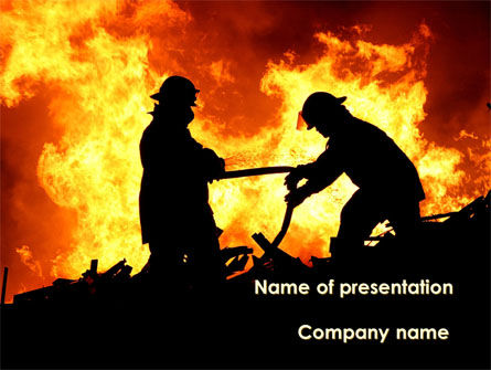 Modèle PowerPoint de sapeurs pompiers, Gratuit Modele PowerPoint, 09755, Militaire — PoweredTemplate.com