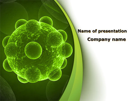 Modello PowerPoint - Virus sotto un microscopio elettronico, Gratis Modello PowerPoint, 09767, Tecnologia e Scienza — PoweredTemplate.com