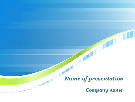 Modello PowerPoint - Dissecante onda verde bianco-blu diagonale, Modello PowerPoint, 09790, Astratto/Texture — PoweredTemplate.com