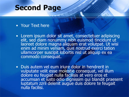 Objective Slide Of Microscope PowerPoint Template, Slide 2, 09810, Technology and Science — PoweredTemplate.com