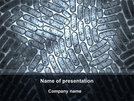 Colibacillus PowerPoint Template, PowerPoint-sjabloon, 09812, Medisch — PoweredTemplate.com