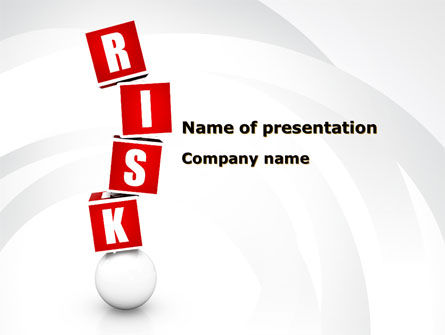 Risky Balans PowerPoint Template, PowerPoint-sjabloon, 09828, Advisering — PoweredTemplate.com