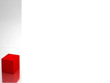 파워포인트 템플릿 - 흰색 큐브의 붉은 부분, 슬라이드 3, 09830, 비즈니스 콘셉트 — PoweredTemplate.com