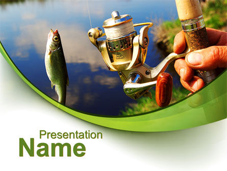 Summer Fishing PowerPoint Template, Free PowerPoint Template, 09837, Health and Recreation — PoweredTemplate.com
