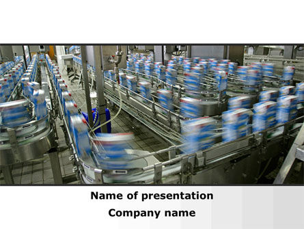 Packing Line PowerPoint Template, 09844, Careers/Industry — PoweredTemplate.com
