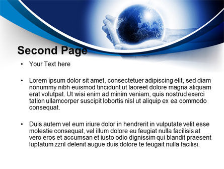 Templat PowerPoint Globe Di Tangan, Slide 2, 09876, Global — PoweredTemplate.com