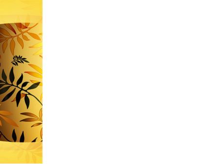 파워포인트 템플릿 - 황금 오렌지 식물, 슬라이드 3, 09879, 자연 및 환경 — PoweredTemplate.com