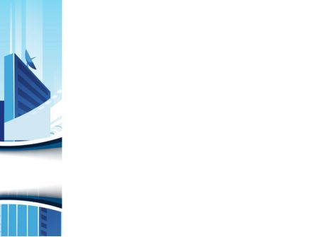 蓝色的城市未来PowerPoint模板, 幻灯片 3, 09890, 商业 — PoweredTemplate.com