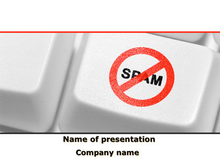 Anti Spam Defense PowerPoint Template, PowerPoint Template, 09891, Computers — PoweredTemplate.com
