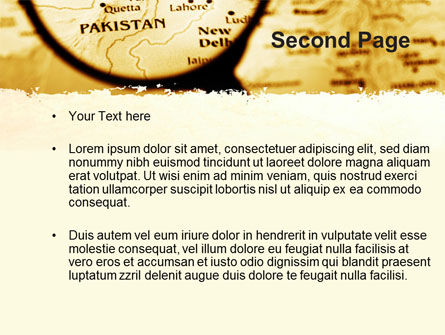 파워포인트 템플릿 - 아프가니스탄의지도, 슬라이드 2, 09892, 국기/국제 — PoweredTemplate.com