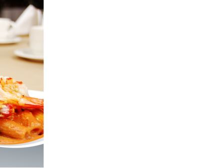 Pasta With Shrimps PowerPoint Template, Slide 3, 09898, Food & Beverage — PoweredTemplate.com
