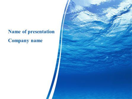 Plantilla de PowerPoint - imagen tomada bajo el agua, Plantilla de PowerPoint, 09905, Naturaleza y medio ambiente — PoweredTemplate.com