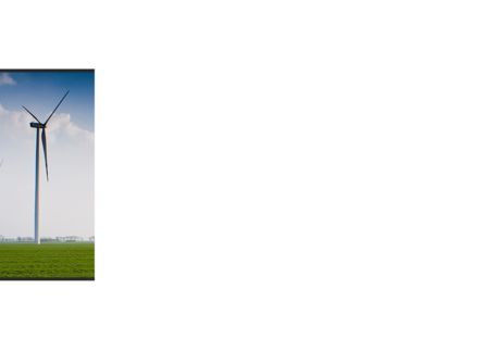 Plantilla de PowerPoint - molinos de viento de la energía eólica en el campo, Diapositiva 3, 09914, Profesiones/ Industria — PoweredTemplate.com