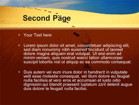 Traces In The Sand PowerPoint Template, Slide 2, 09924, Religious/Spiritual — PoweredTemplate.com