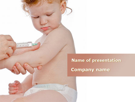 Childhood Vaccination PowerPoint Template, PowerPoint Template, 09934, Medical — PoweredTemplate.com