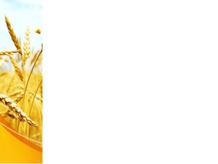 金耳朵的小麦PowerPoint模板, 幻灯片 3, 09936, 农业 — PoweredTemplate.com