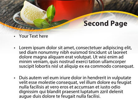 Two Cups Of Tea PowerPoint Template, Slide 2, 09950, Food & Beverage — PoweredTemplate.com