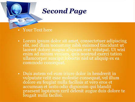 Distant Education Via Internet PowerPoint Template, Slide 2, 09967, Education & Training — PoweredTemplate.com