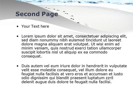 Modèle PowerPoint de les empreintes sur la dune, Diapositive 2, 09972, Fêtes / Grandes occasions — PoweredTemplate.com