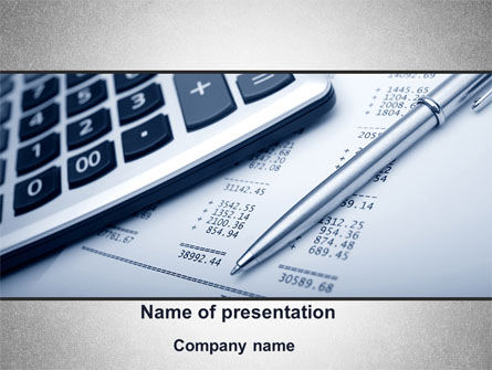 Summing Calculation PowerPoint Template, Free PowerPoint Template, 10000, Financial/Accounting — PoweredTemplate.com
