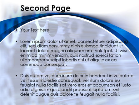 Modèle PowerPoint de roues de pignon, Diapositive 2, 10007, Carrière / Industrie — PoweredTemplate.com