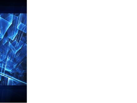 파워포인트 템플릿 - 추상 구멍에 파란색 큐브, 슬라이드 3, 10015, 추상/직물 — PoweredTemplate.com