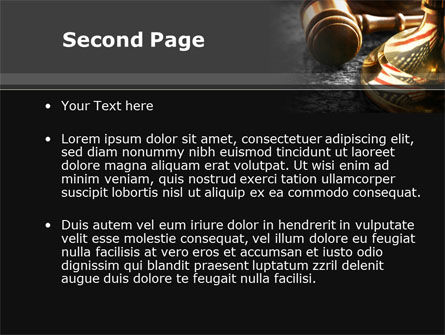Modello PowerPoint - Giustizia americana, Slide 2, 10041, Legale — PoweredTemplate.com