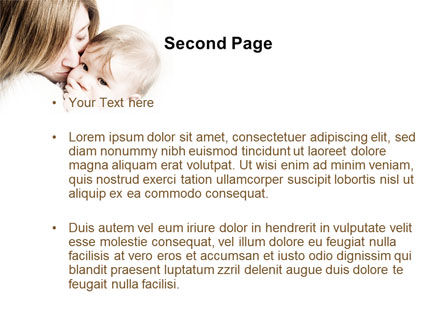 Kiss Your Baby PowerPoint Template, Slide 2, 10074, People — PoweredTemplate.com