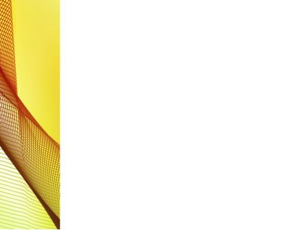 파워포인트 템플릿 - 초록색 노란색 그물, 슬라이드 3, 10081, 추상/직물 — PoweredTemplate.com