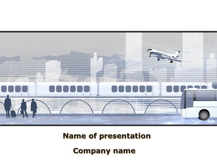 旅行方式PowerPoint模板, 免费 PowerPoint模板, 10106, 汽车和运输 — PoweredTemplate.com