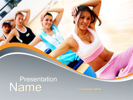 锻炼PowerPoint模板, 免费 PowerPoint模板, 10108, 运动的 — PoweredTemplate.com