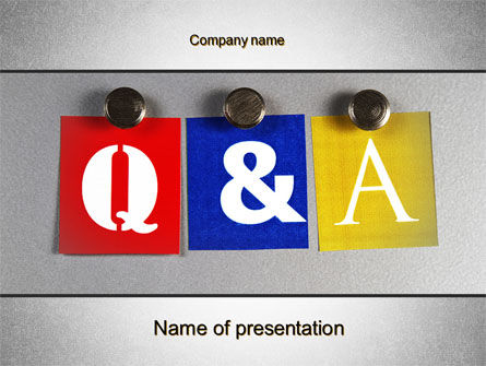 Questions and Answers PowerPoint Template, PowerPoint Template, 10131, Education & Training — PoweredTemplate.com