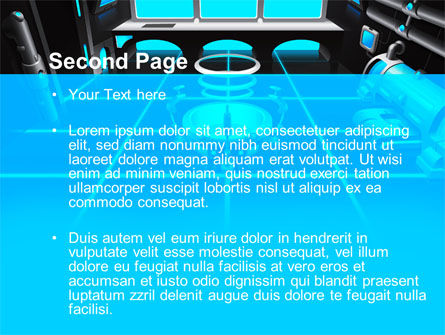 Cabin Space Ship PowerPoint Template, Slide 2, 10135, Technology and Science — PoweredTemplate.com