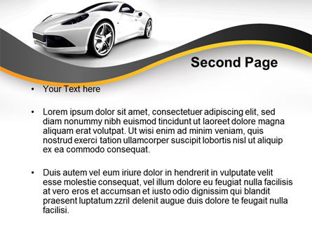 Roadster PowerPoint Template, Dia 2, 10153, Carrière/Industrie — PoweredTemplate.com