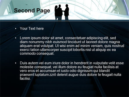 Moving Staircase PowerPoint Template, Slide 2, 10168, Business — PoweredTemplate.com