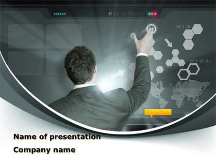Moving the Future PowerPoint Template, Free PowerPoint Template, 10172, Technology and Science — PoweredTemplate.com