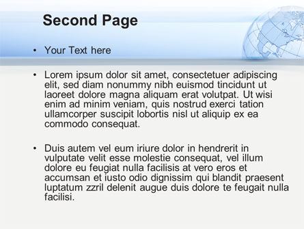 Modèle PowerPoint de globe transparent, Diapositive 2, 10173, Mondial — PoweredTemplate.com