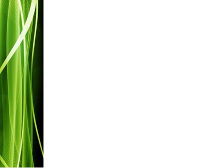 파워포인트 템플릿 - 검정 바탕에 녹색, 슬라이드 3, 10184, 추상/직물 — PoweredTemplate.com