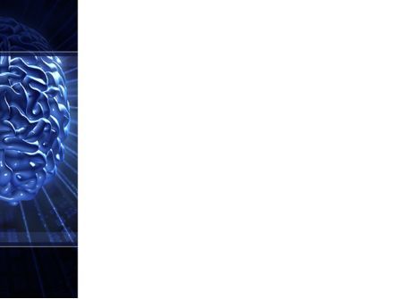 파워포인트 템플릿 - 디지털 두뇌, 슬라이드 3, 10212, 기술 및 과학 — PoweredTemplate.com