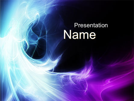 Modèle PowerPoint de spectre bleu, Modele PowerPoint, 10229, Abstrait / Textures — PoweredTemplate.com