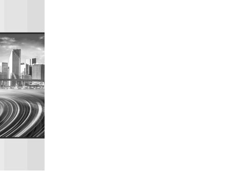 파워포인트 템플릿 - 흑백 도시, 슬라이드 3, 10253, 건축 — PoweredTemplate.com