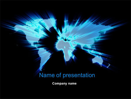 Plantilla de PowerPoint - mapa del mundo zoom, Plantilla de PowerPoint, 10265, Global — PoweredTemplate.com