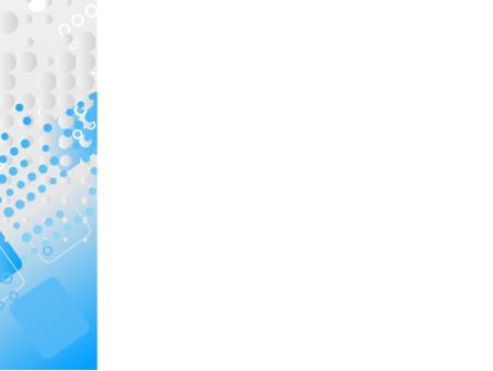 파워포인트 템플릿 - 파란색 점선, 슬라이드 3, 10276, 추상/직물 — PoweredTemplate.com