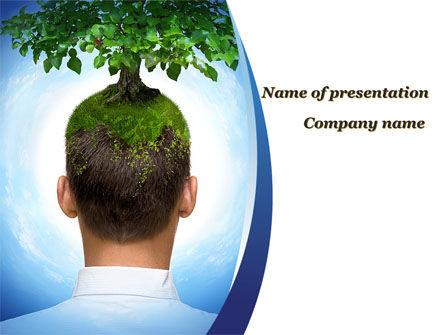 Denk Groen PowerPoint Template, PowerPoint-sjabloon, 10309, Natuur & Milieu — PoweredTemplate.com