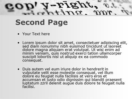 Copyright PowerPoint Vorlage, Folie 2, 10310, Recht — PoweredTemplate.com