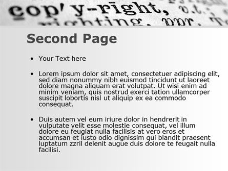 Modello PowerPoint - Diritto d'autore, Slide 2, 10310, Legale — PoweredTemplate.com