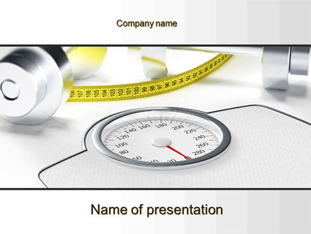 Gewichtskontrolle PowerPoint Vorlage, Kostenlos PowerPoint-Vorlage, 10317, Medizin — PoweredTemplate.com