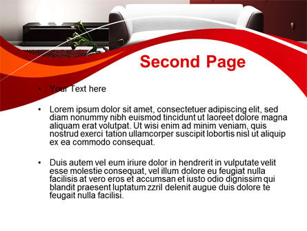 Modèle PowerPoint de intérieur rouge et blanc, Diapositive 2, 10335, Carrière / Industrie — PoweredTemplate.com
