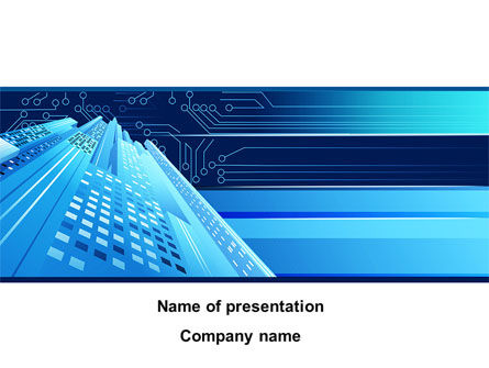 Technological PowerPoint Template, Free PowerPoint Template, 10341, Technology and Science — PoweredTemplate.com