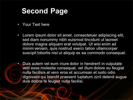Rote kurven PowerPoint Vorlage, Folie 2, 10351, Abstrakt/Texturen — PoweredTemplate.com